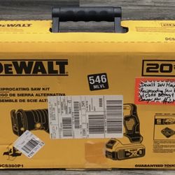 Dewalt 20V Max Reciprocating Saw Kit W/ 5.0AH Battery & Charger New 