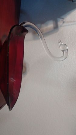 1960 Ruby Swan Dish