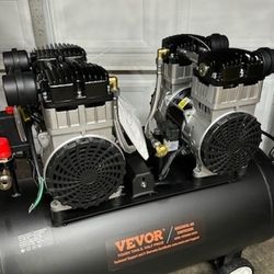 Air Compressor, 20 Gal. Steel Tank, 4 HP 14.6 CFM 90 PSI Oil Free Gas Air Compressor and Max. 125 PSI Pressure