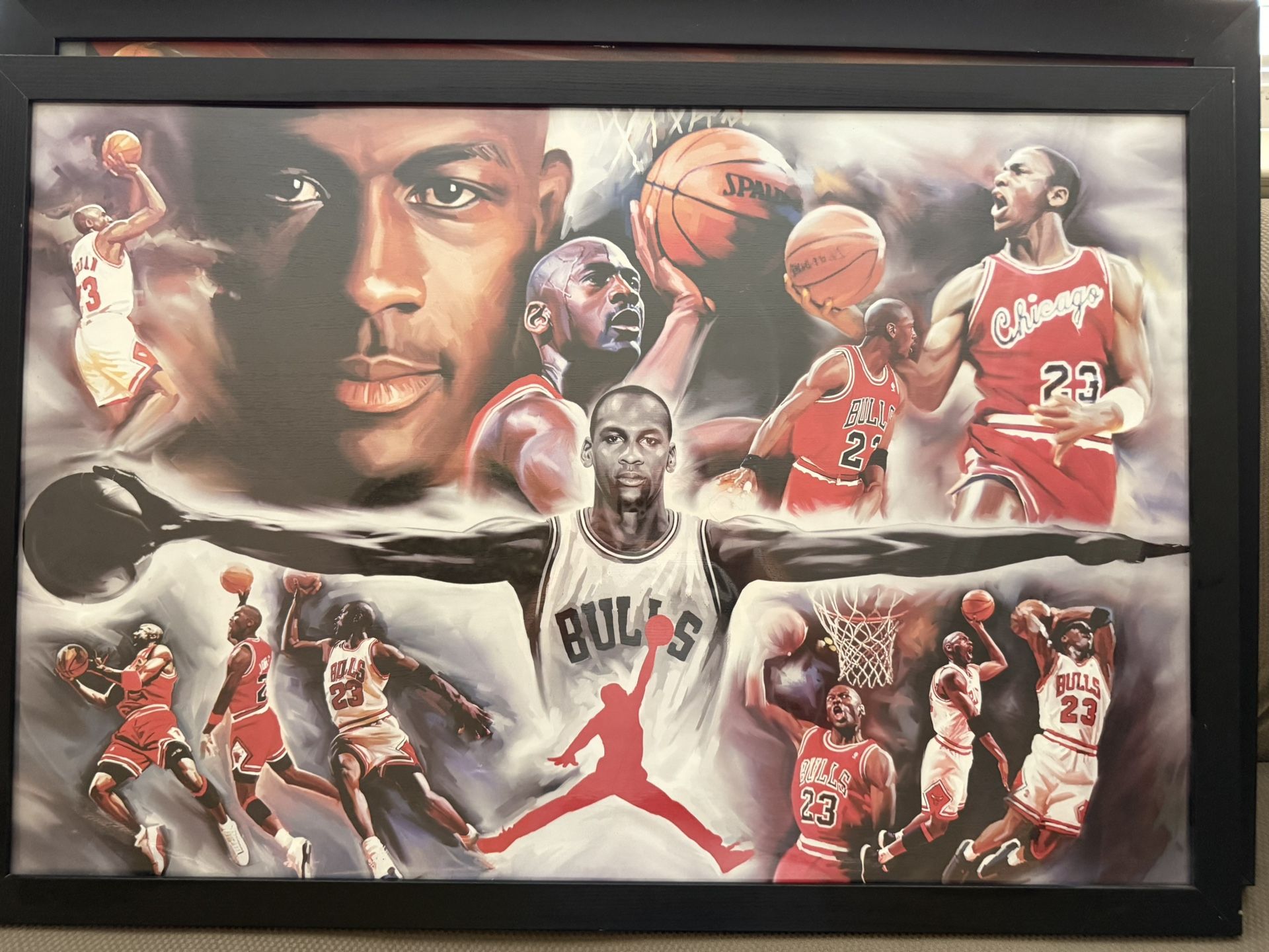 Chicago Bulls Michael Jordan Collage 24x36 Premium Poster