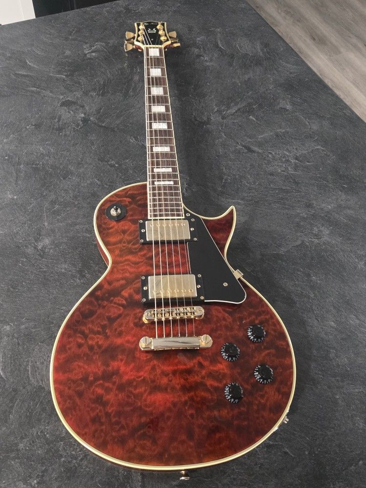Jay Turser JT-220 C Quilted Top LP Style Electric Guitar