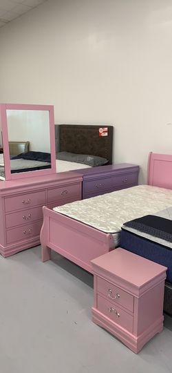 Twin bedroom set with mattress box spring 💥No Down $payment💥Take it to home today w/leasing