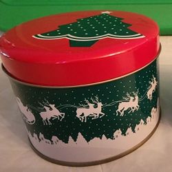 Set of 2 Christmas Tins