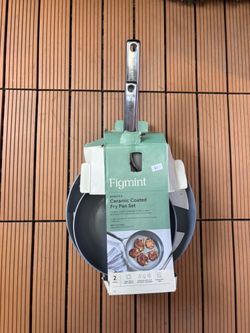 Figmint Nonstick Ceramic Coated Fry Pan Set