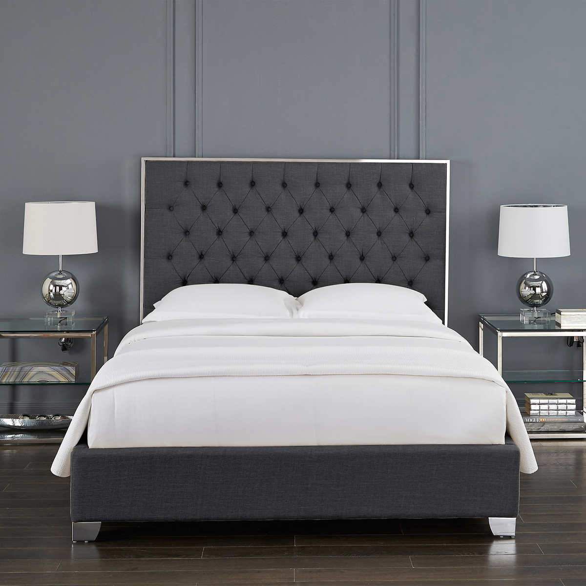 Cali King Size Upholstered Bed Frame