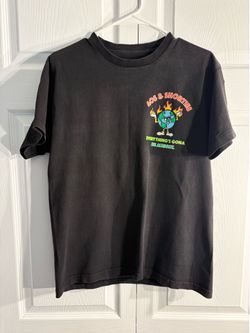 40s & Shorties "Be Alright" Graphic Tee Faded Black T-Shirt Sz M (A4)
