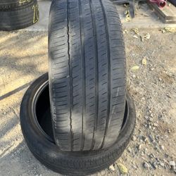 2 USED TIRES 235/40R19 MICHELIN
