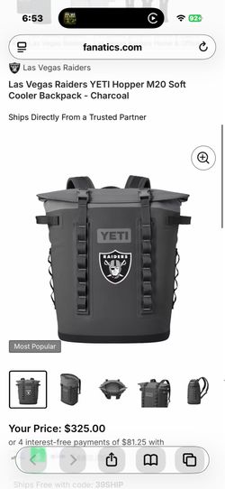 Raiders yeti cooler