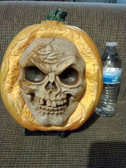 Halloween Skull Pumpkin Decoration