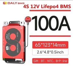 New DALY BMS 4S 12V 100A LiFePo4 Smart BMS with Bluetooth Module
