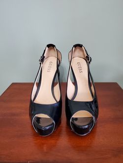 Guess GWHONDO3 Black Patent 8.5