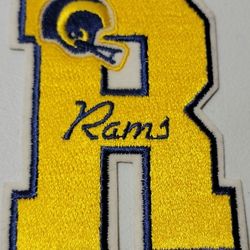 LOS ANGELES RAMS HIGH QUALITY POPULAR DESIGN THROWBACK LETTERMAN LOGO REPRESENT