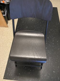 Tall Black Folding Bar Stool