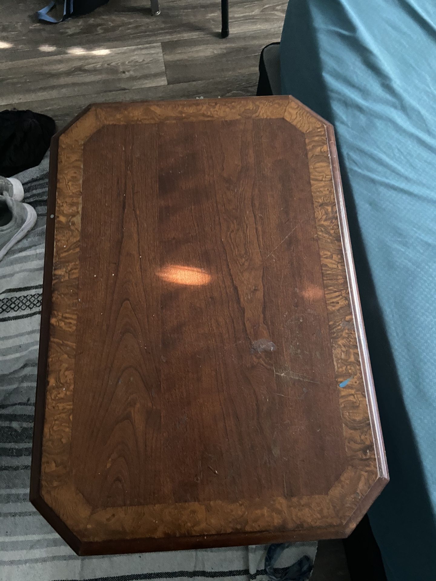 Wooden bedside table