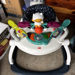 Fisher-Price Astro Kitty SpaceSaver Jumperoo infant activity center. 