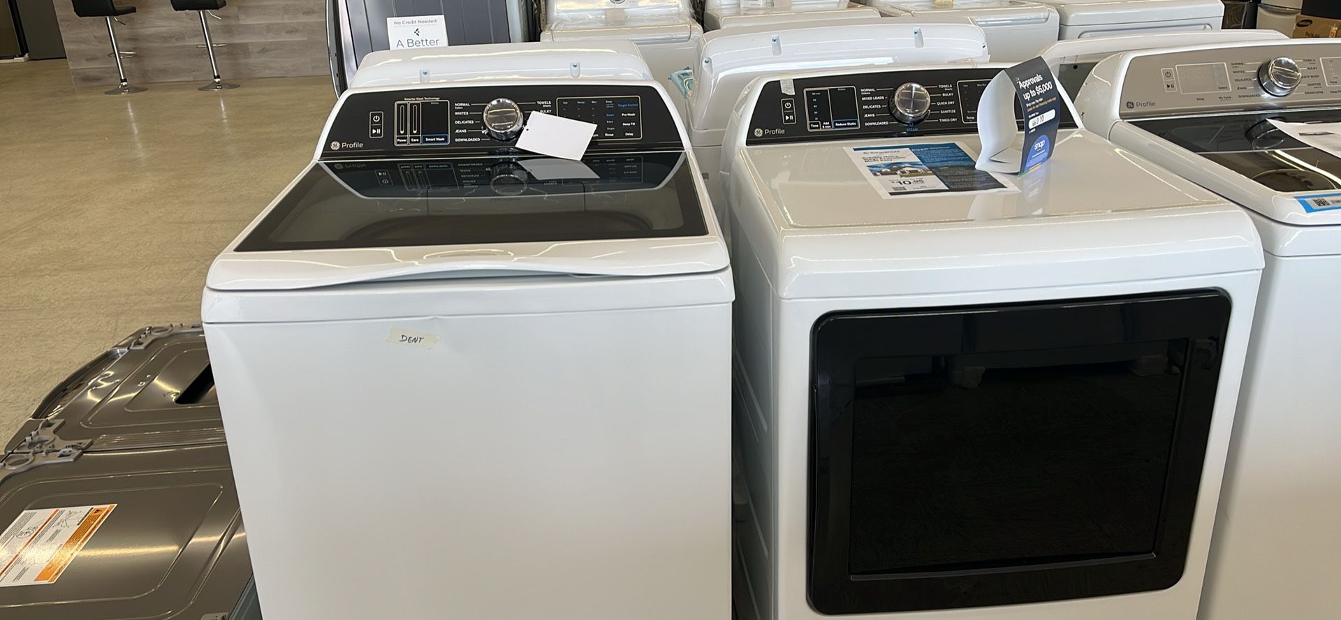 GE Top Load Washer And Gas Dryer - Financing Available