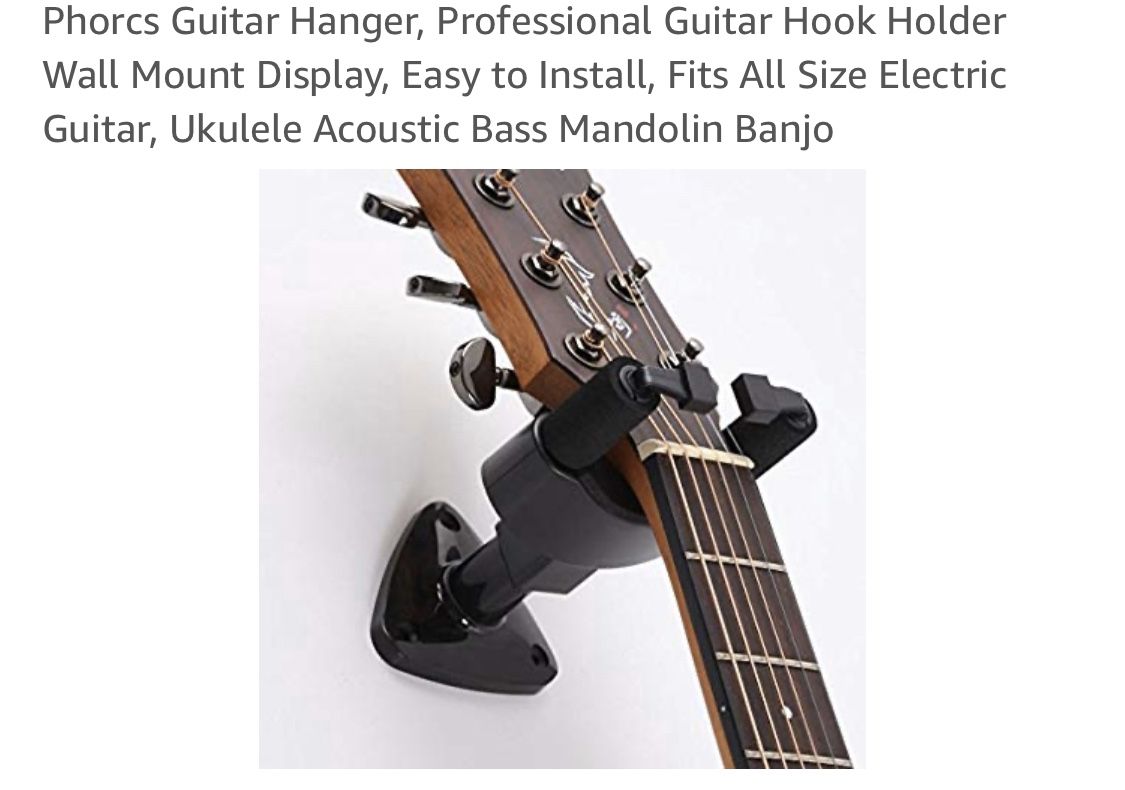 New Guitar Hanger, Professional Guitar Hook Holder