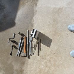 Tools.   Motorcycle battery never been used