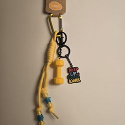 Handmade Gym Bag Purse Charm Keychain