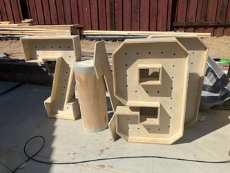 Wood, Marquee Numbers, Backdrops