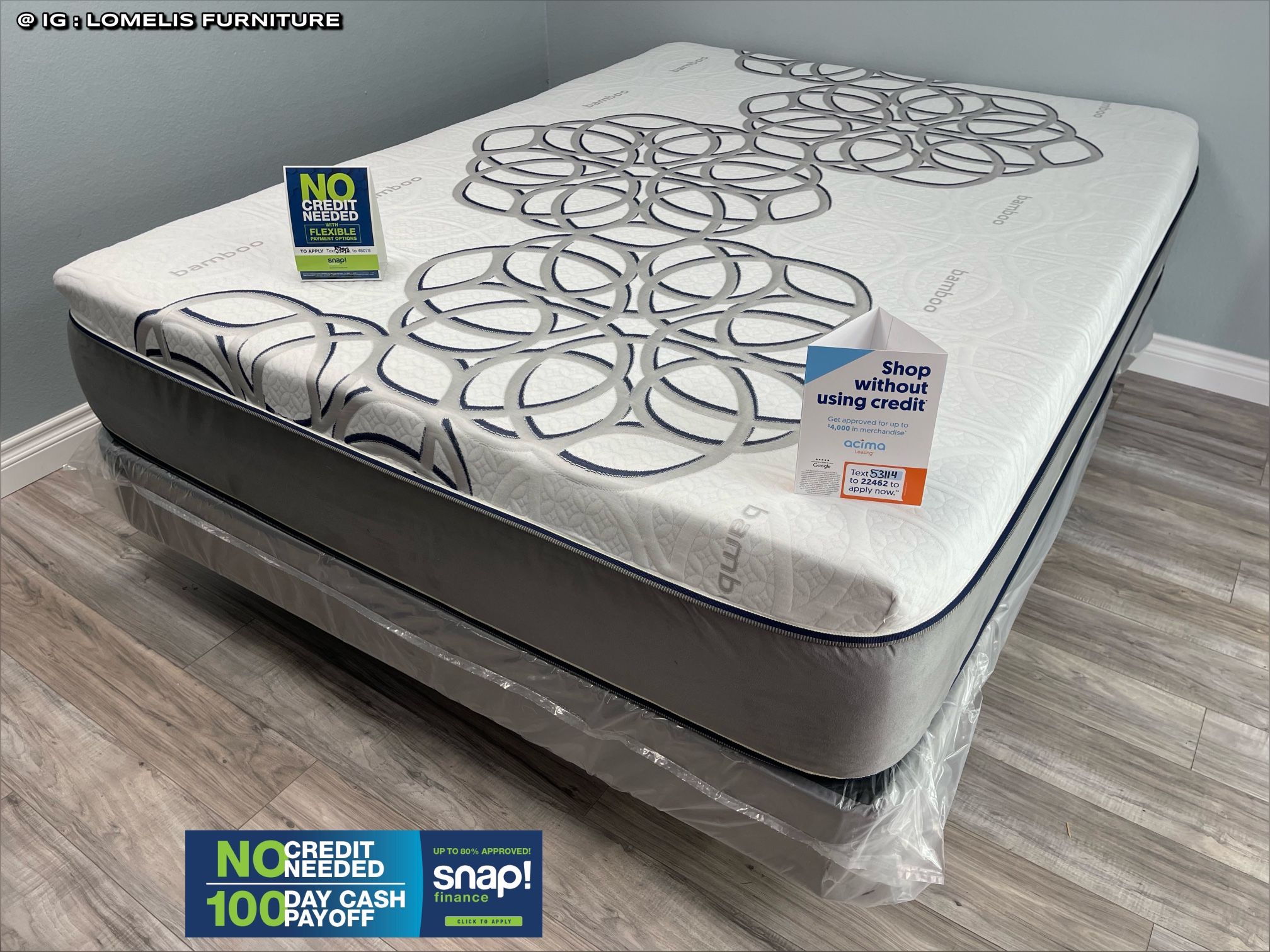 12in Queen LIMITED EDITION Bamboo Orthopedic Comfort Europillow Top Mattress