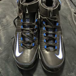 Black And Blue Nike Swingman Cleats 