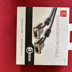Radio Shack accessories - 6’ SVGA Monitor Cable, Y Adapter