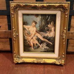 Vintage Framed Venus Consoling Love