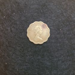 Queen Elizabeth Hong Kong 20 Cent Coin