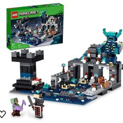 LEGO Minecraft The Deep Dark Battle Set, 21246 Biome Adventure Toy, Ancient City with Warden Figure, Exploding Tower & Treasure Chest, for Kids Ages 8