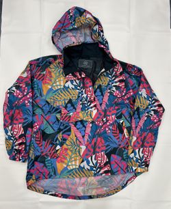 Lauren James Women's Lightweight Hooded Anorak Rain Jacket Size Large