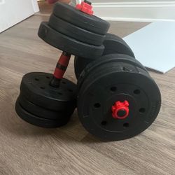 weight set adjustable weights  