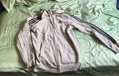 Adidas Full-Zip gray hoodie