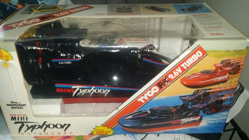 Vintage Tyco mini Typhoon 9.6v RC hovercraft