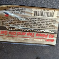 Craftsman 50 Piece Tap and Die Set in Case