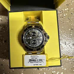 Invicta Pro Diver 42mm, Black And Gold Stainless Steel, Luxury Timepiece 