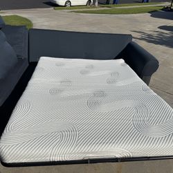 2 Piece Couch With Chaise And Pullout Bed. 