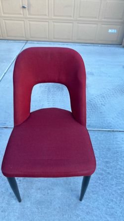 Set of 2 desk / office chairs red