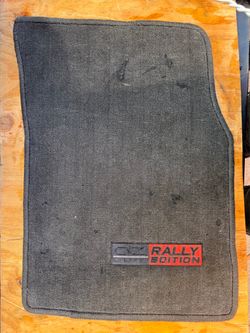 OEM Mitsubishi Lancer O.Z. Rally Edition Front Floor Mats (2-Piece Set)