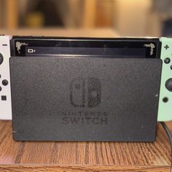 USED NITENDO Switch Console + Controllers [pastel pink + mint green]