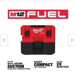 Milwaukee M12 Fuel Vacuum New