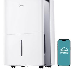 Midea 4,500 Sq. Ft.Dehumidifier for Basement, Energy Star Certified, With Reusable Air Filter 50 Pint - Ideal For Basements, Large & Medium Sized Room