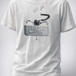 Jordan Brand Nigel Sylvester Autographed Brick After Brick: The Claw Bike Air Shirt