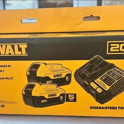Dewalt 20v Batteries and charger Brand new