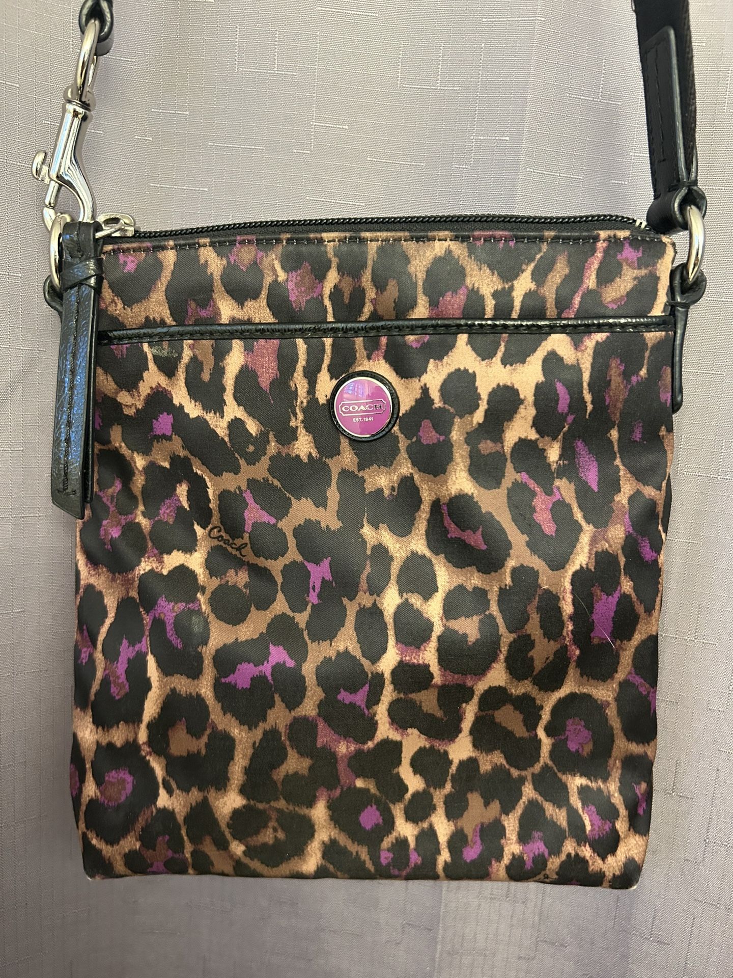 Coach Leopard Crossbody Purse