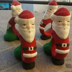 Ceramic Christmas Santa Claus Napkin Holders