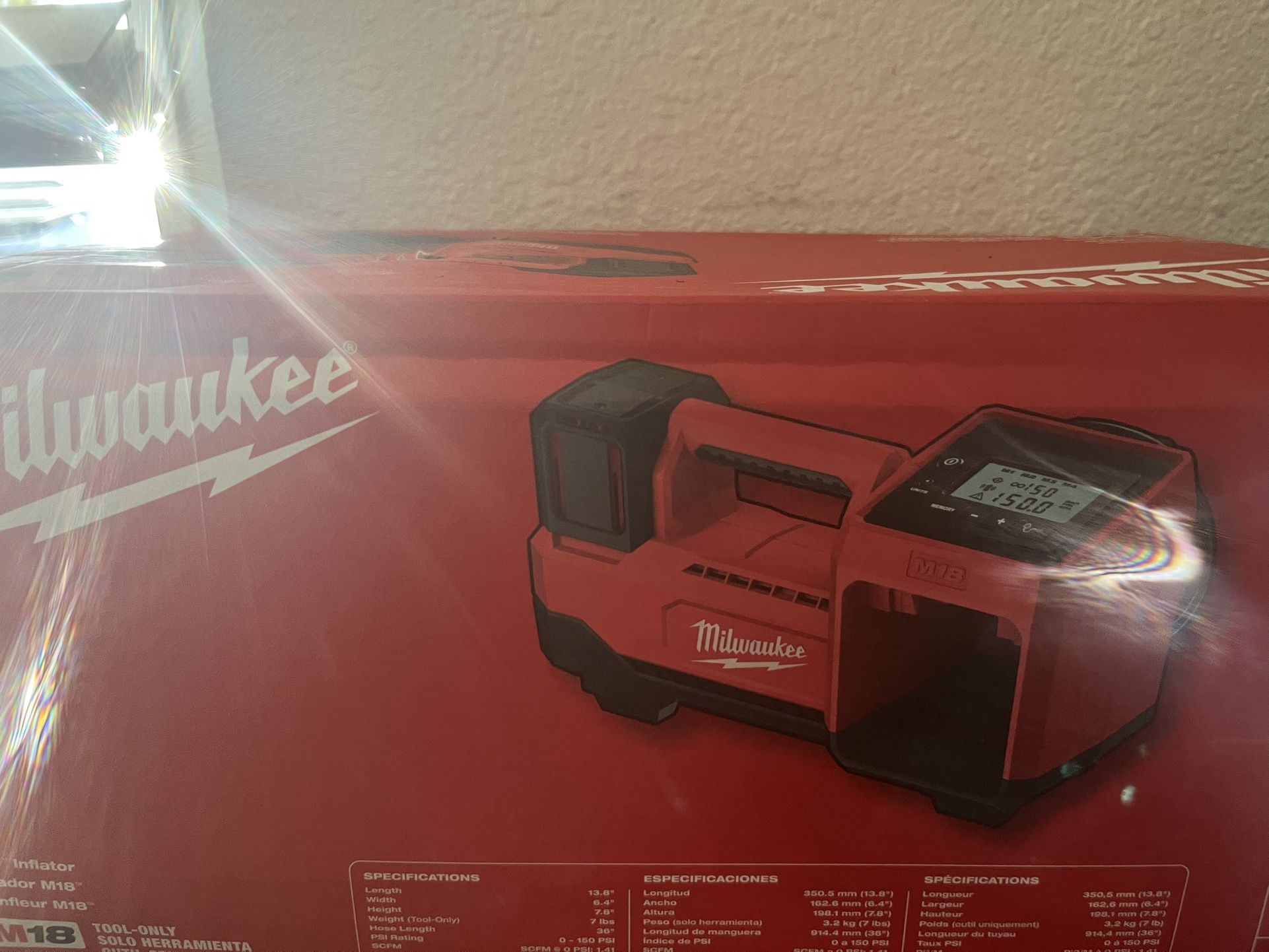 Milwaukee M18 Inflator NEW!!!!IN BOX