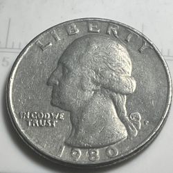  1980 P Quarter