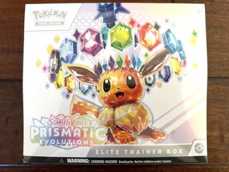 Pokémon TCG Prismatic Evolutions Elite Trainer Box ETB Eevee Brand New Sealed