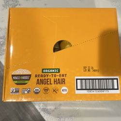 Organic miracle noodle, ready to eat, angel hair